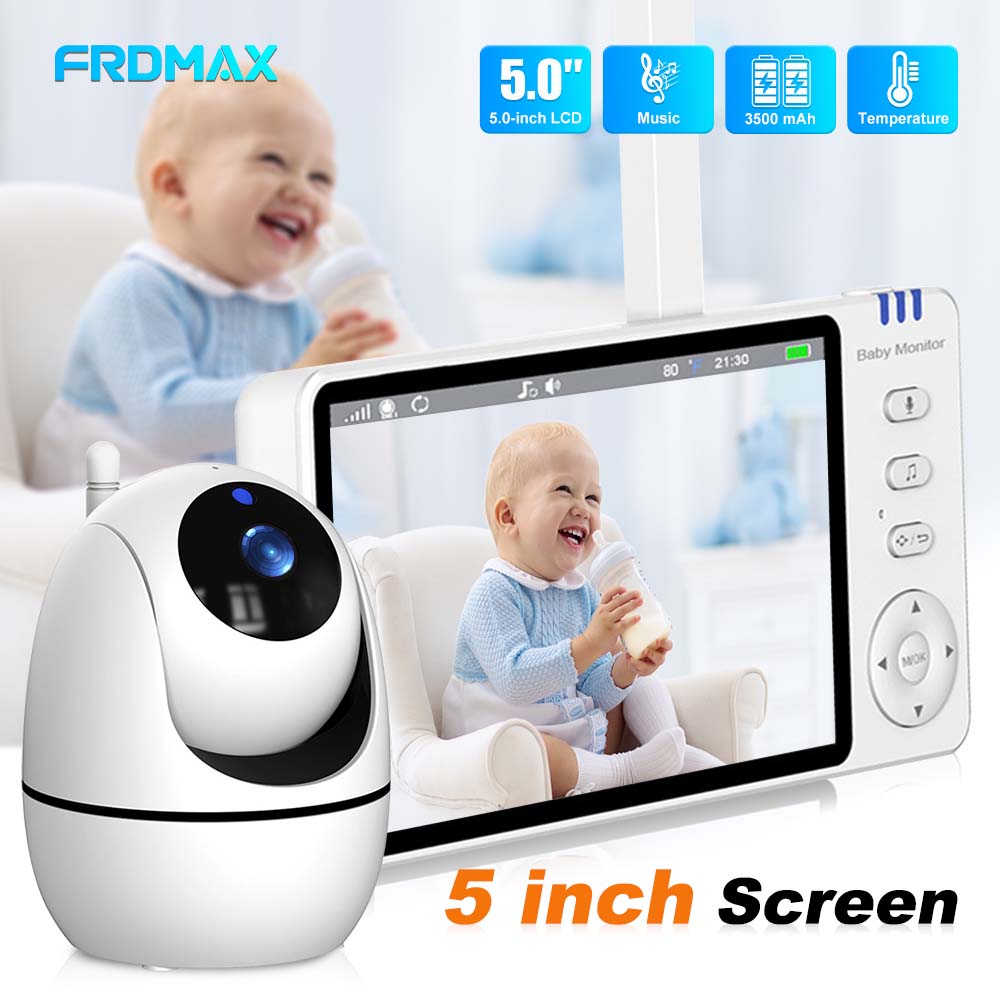 Audio Music To Video - 5 Inch Video Baby Monitor Indoor