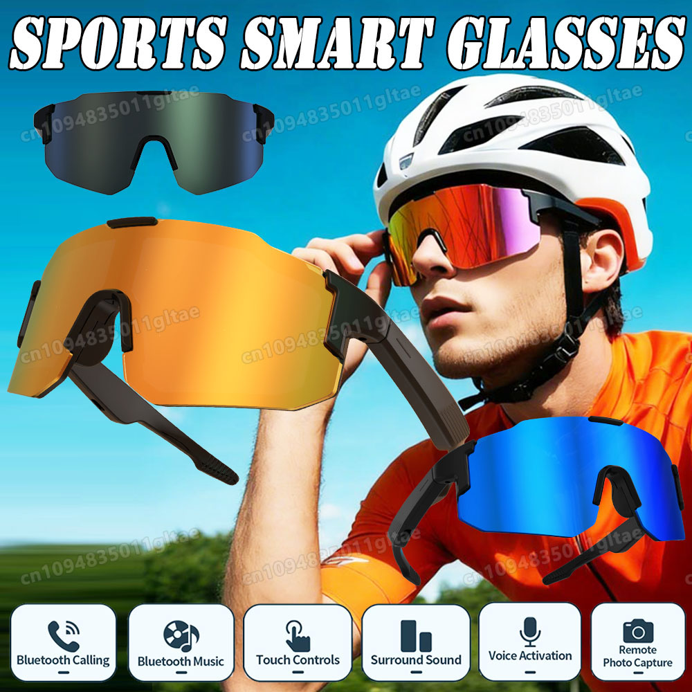 Audio Music To Video - Cycling Smart Glasses Camera Bluetooth Call