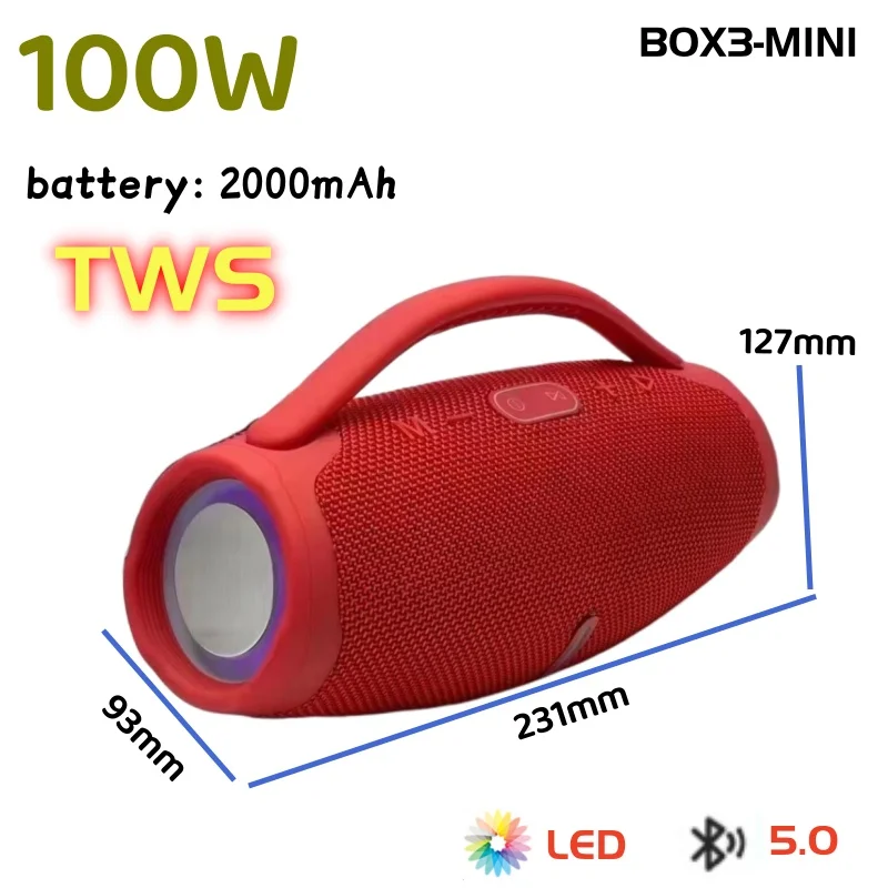 Audio Music Center - BOOMS BOX3 Altavoz Bluetooth Portable Wireless