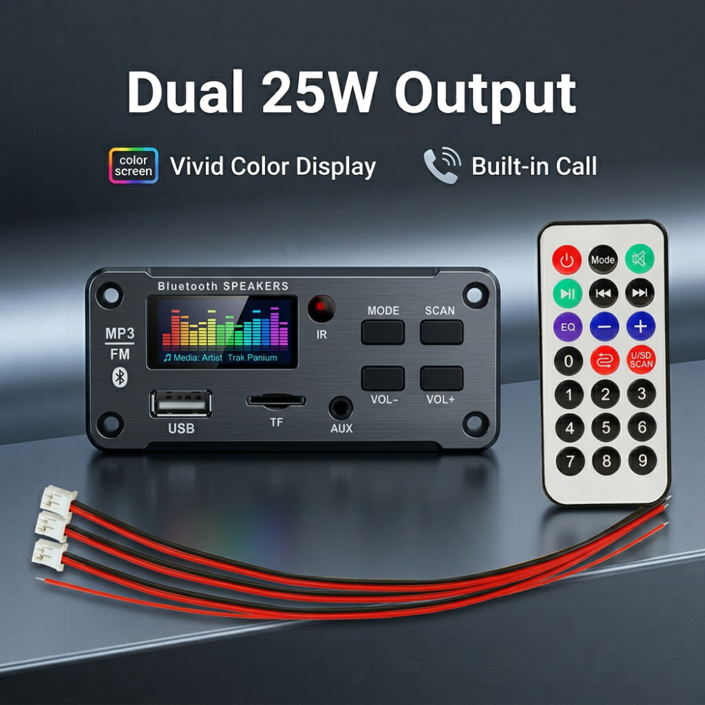 Audio Music App - 50W Amplifier Bluetooth MP3 WMA WAV