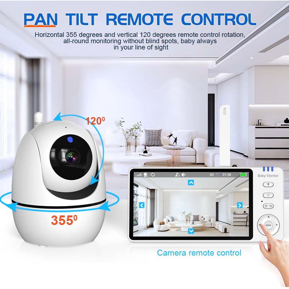 5 Inch Video Baby Monitor Indo - Audio Music To Video recension och pris