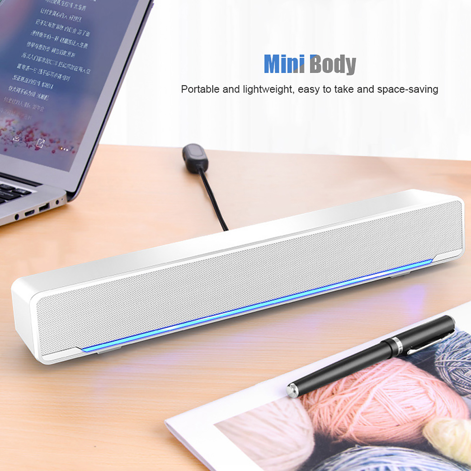 Portable Soundbar USB Wired St - Audio Music Center recension och pris
