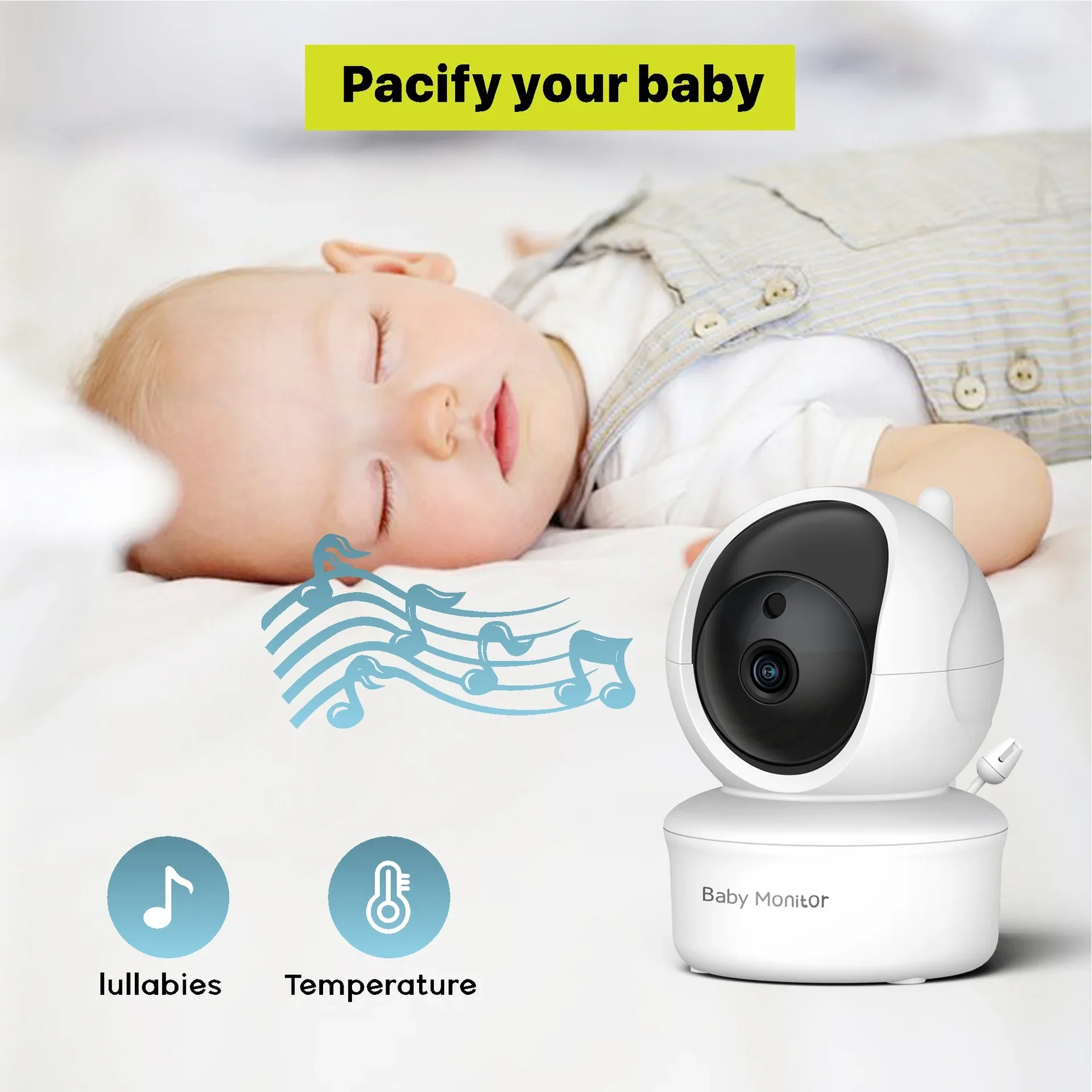 5.0 Inch Video Baby Monitor Wi - Audio Hd Music recension och pris