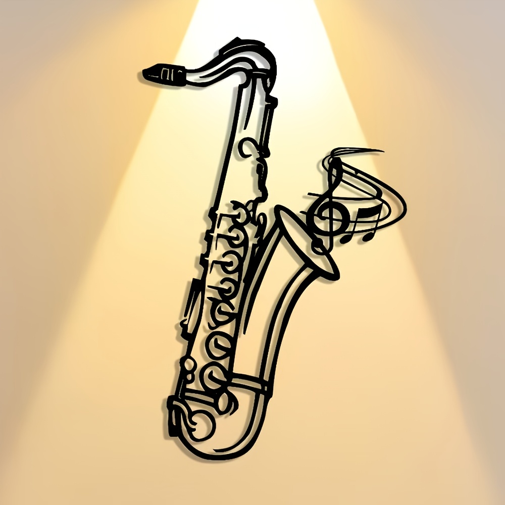 Metal Wall Art Saxophone Decor - Audio Music Live recension och pris