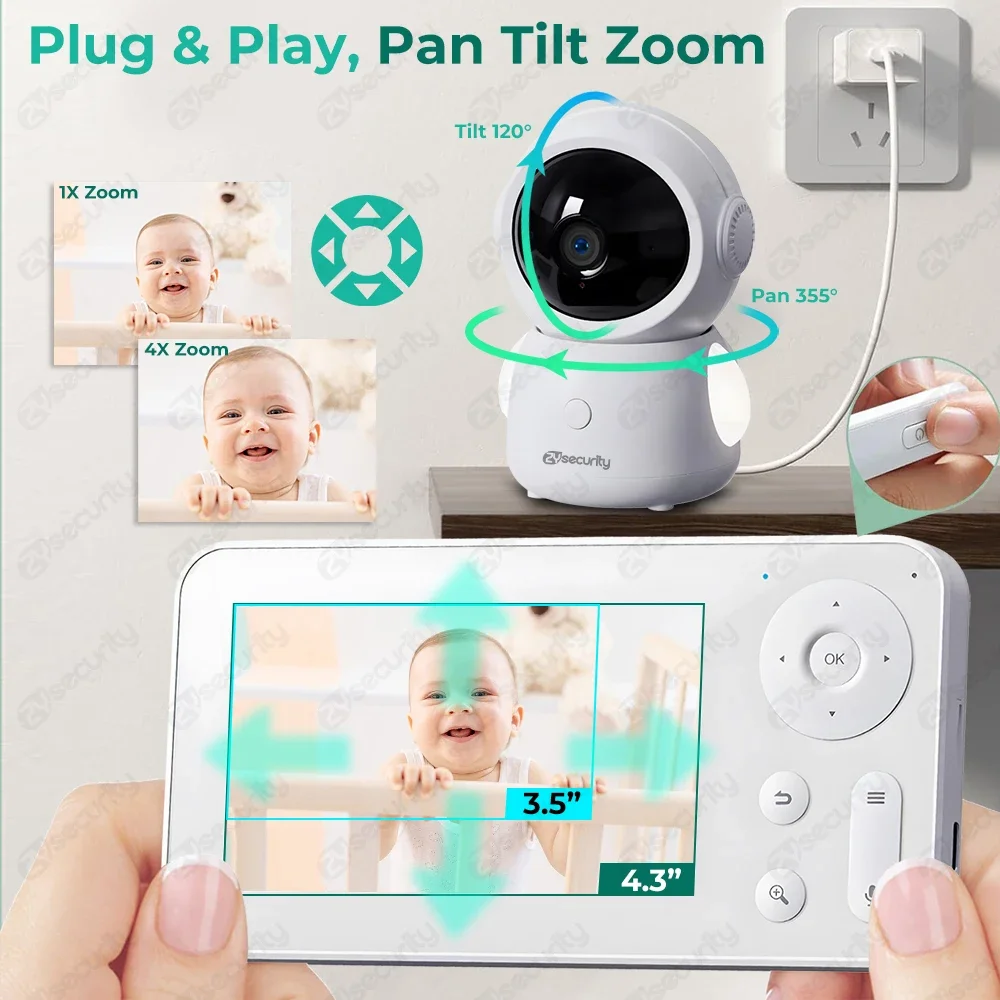 WiFi Baby Monitor with App Con - Audio Music Google recension och pris