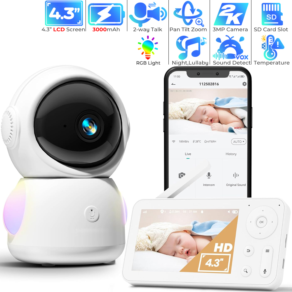 WiFi Baby Monitor with App Con - Audio Music Google recension och pris