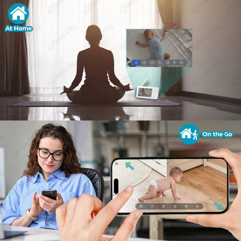 2K WiFi Baby Monitor with Scre - Audio Music Google recension och pris