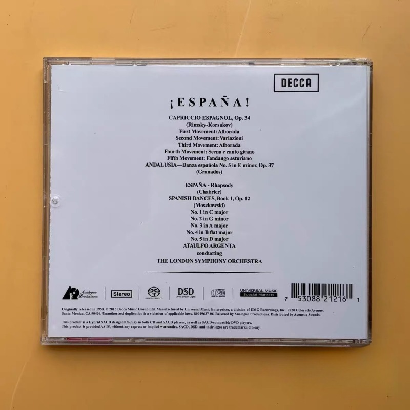 Spanish Rhapsody Music CD Pop  - Audio Music Hip Hop recension och pris