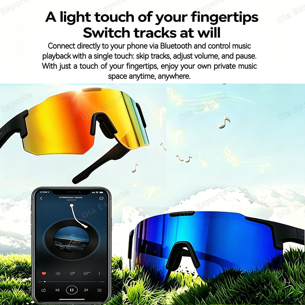 Cycling Smart Glasses Camera B - Audio Music To Video recension och pris