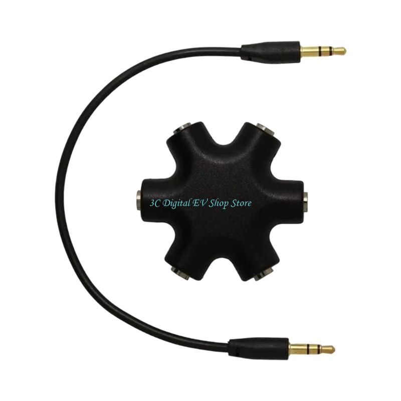E74D 6 in 1 Stereo Music Hubs  - Audio Music Distribution recension och pris