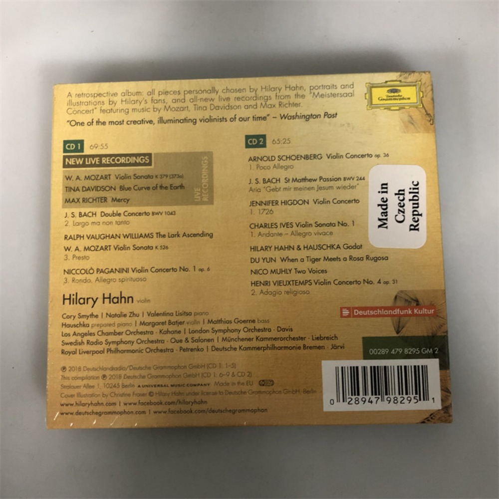 CD 'Retrospective' Hilary Hahn - Audio Music Live recension och pris