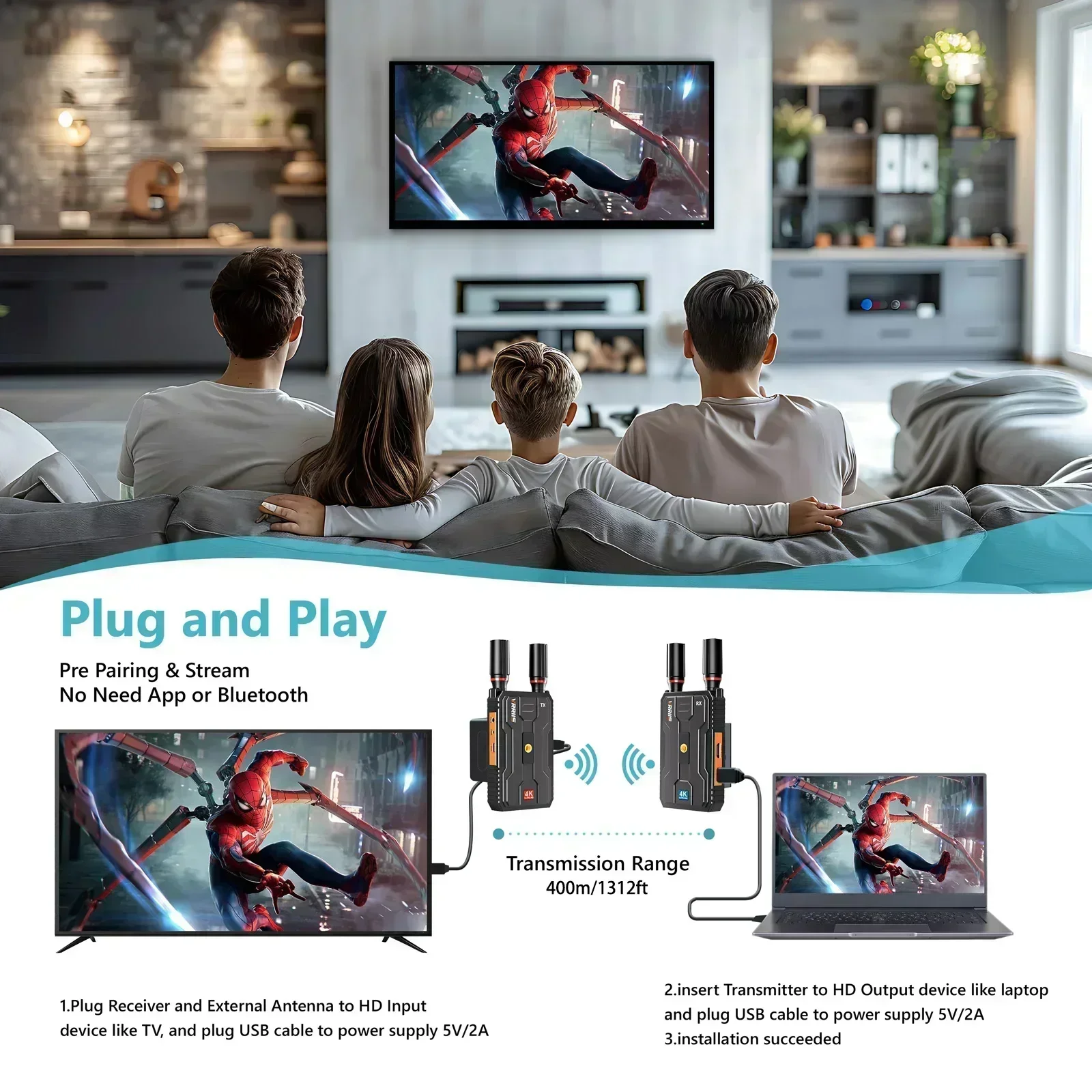 Vrriis WL097 PRO 4K Wireless A - Audio Music Live recension och pris