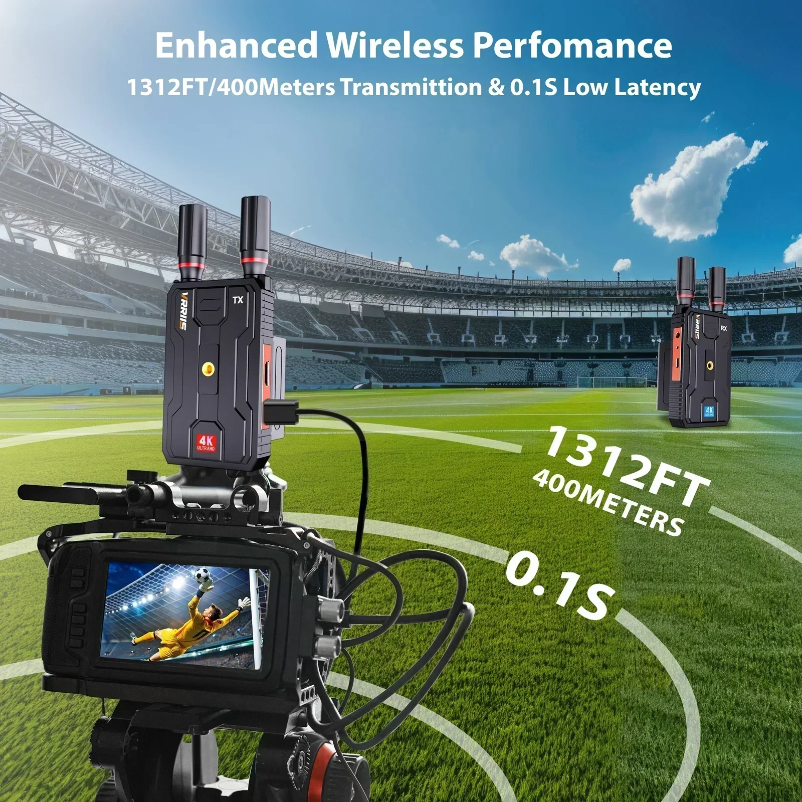 Vrriis WL097 PRO 4K Wireless A - Audio Music Live recension och pris