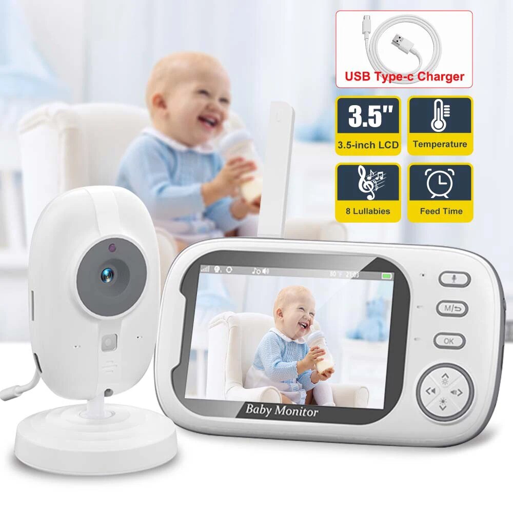 3.5'' Video Baby Monitor 2.4G  - Audio Music To Video recension och pris