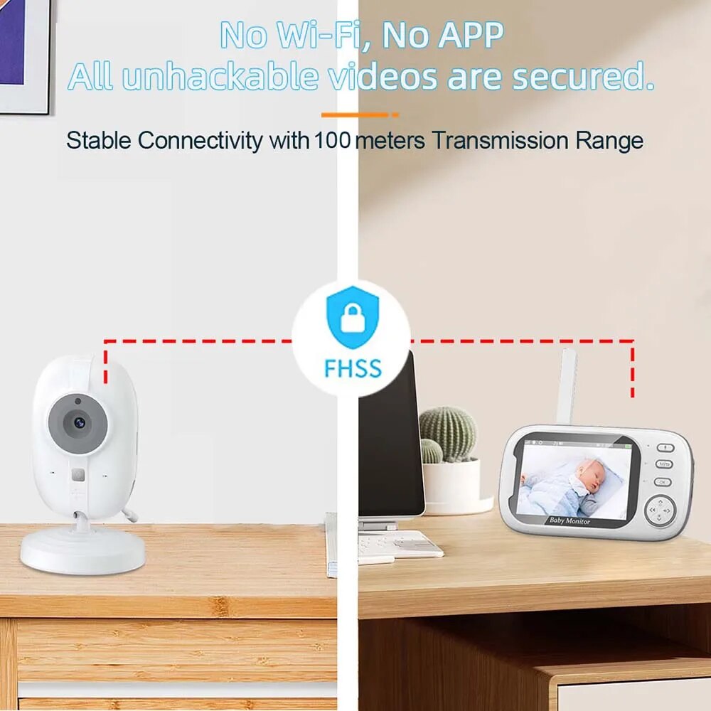 3.5'' Video Baby Monitor 2.4G  - Audio Music To Video recension och pris