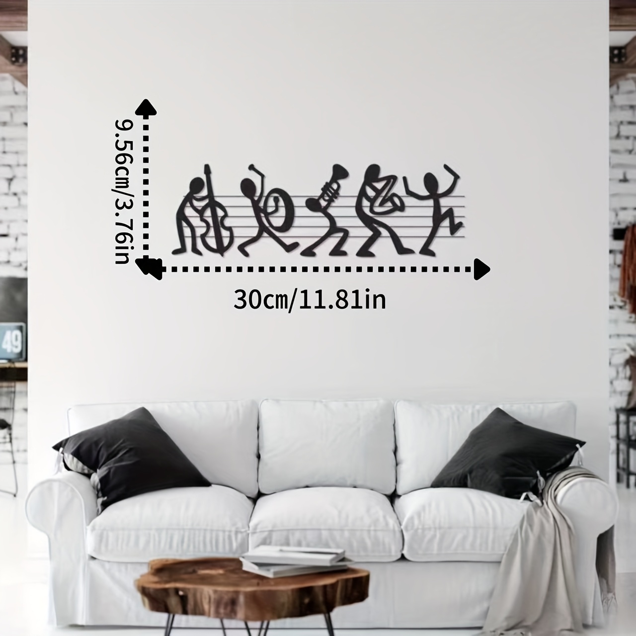 Vintage Music Note Metal Wall  - Audio Music Live recension och pris
