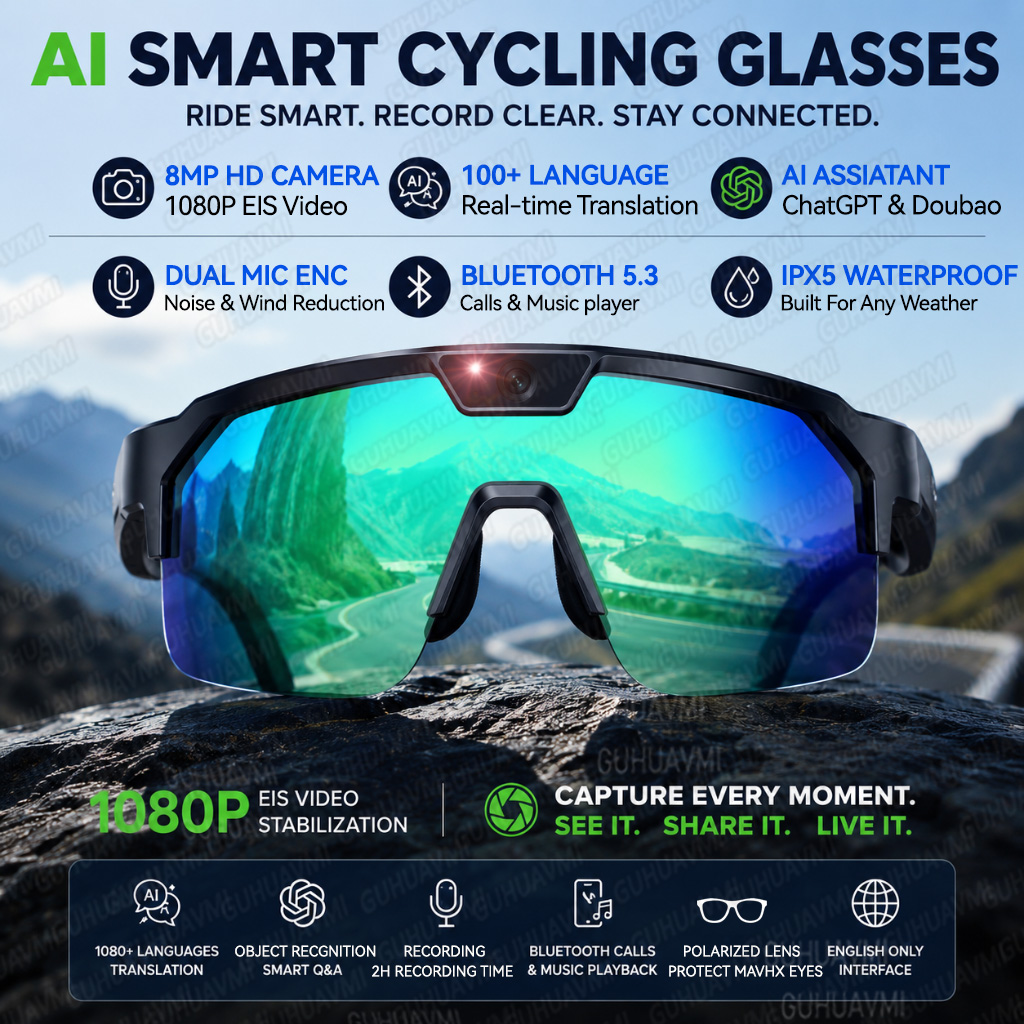 2026 Upgrade Smart Glasses wit - Audio Music To Video recension och pris
