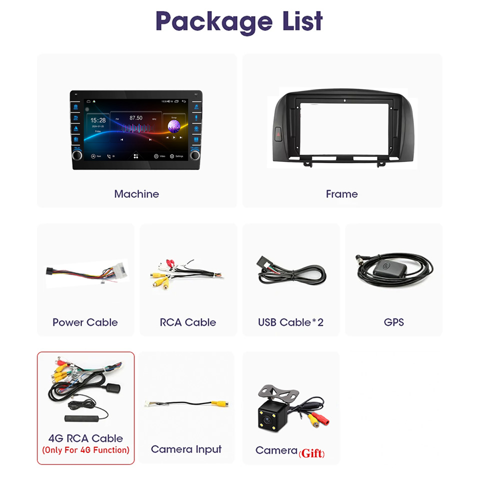 8G Ram 128GB QLED Car Radio Vi - Audio Music Hindi recension och pris