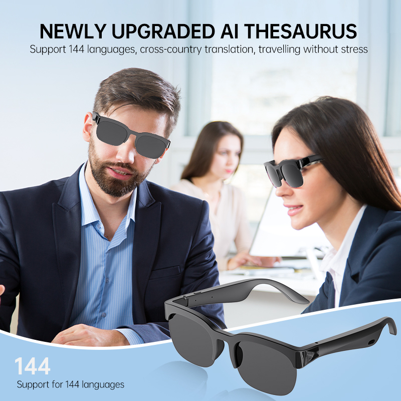 Bluetooth Audio Smart Glasses  - Audio Music To Video recension och pris