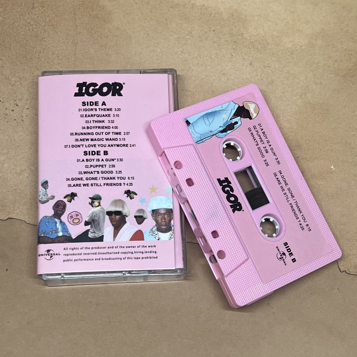 Two Tone Pink Cassette Tape Hi - Audio Music Hip Hop recension och pris