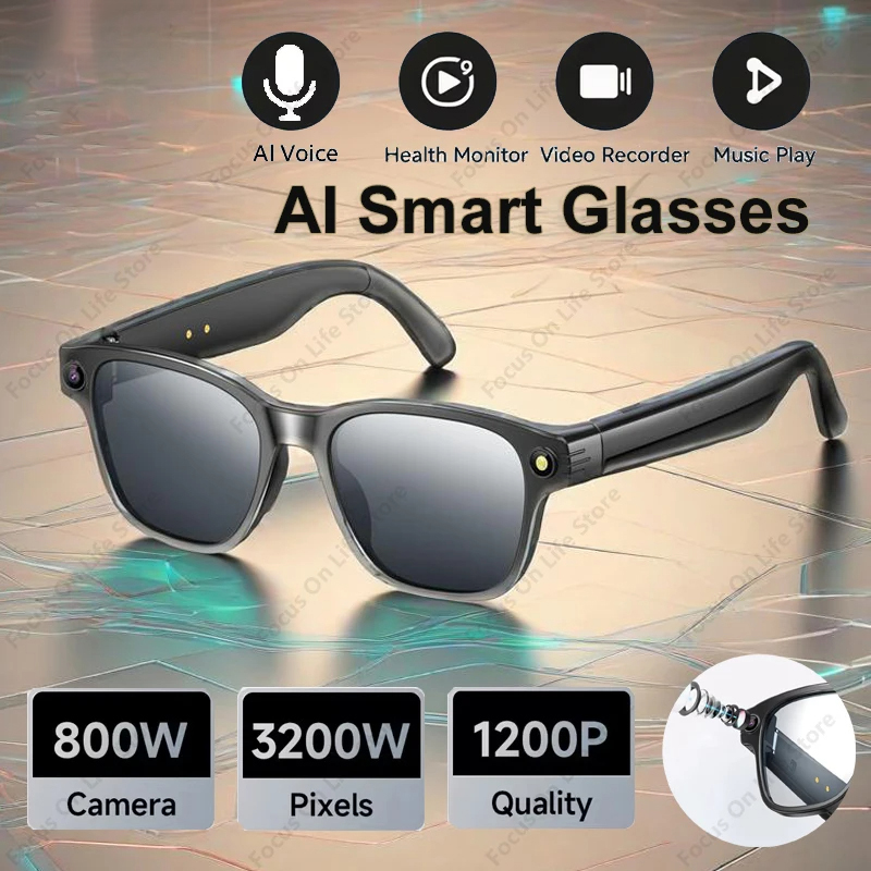 AI Smart Glasses 8 Million Cam - Audio Music To Video recension och pris