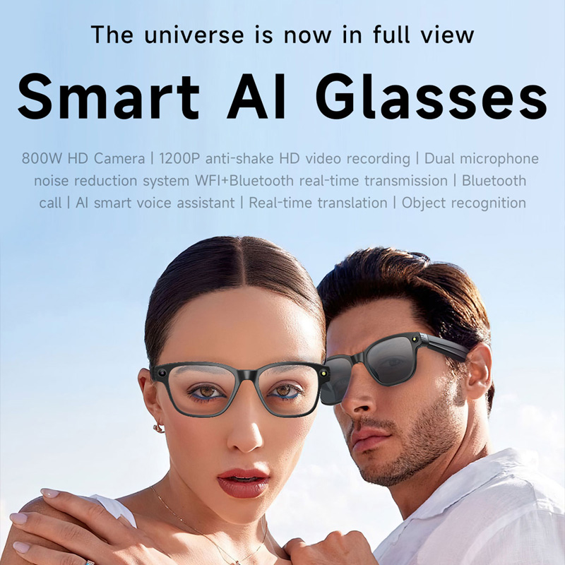 AI Smart Glasses 8 Million Cam - Audio Music To Video recension och pris