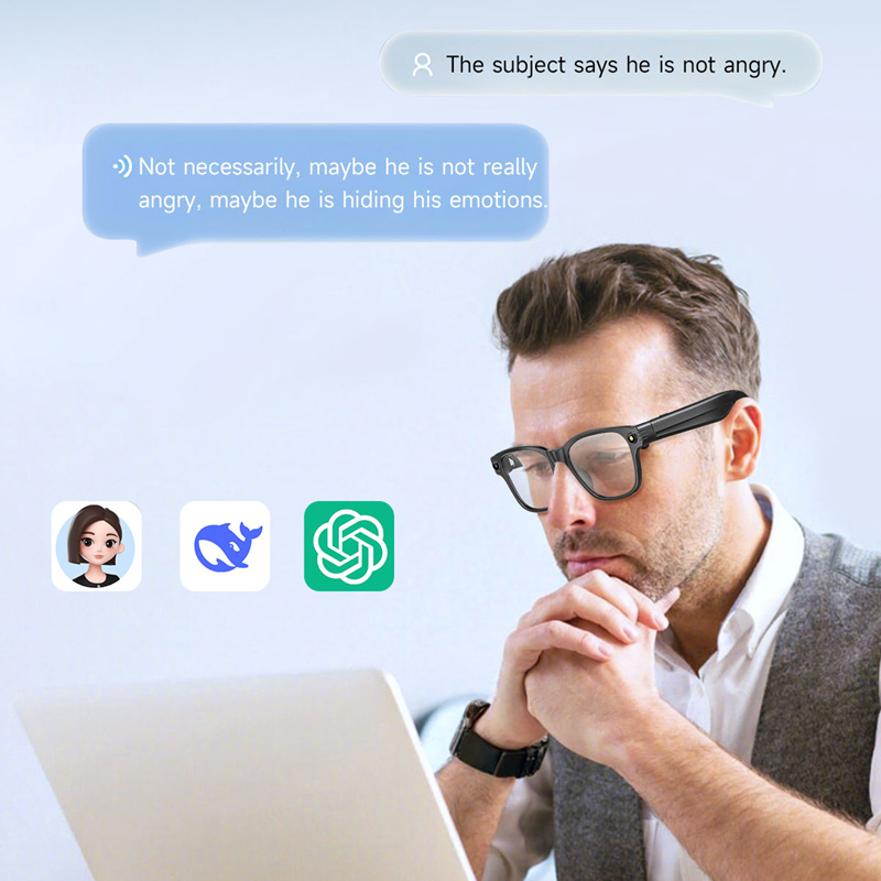 AI Smart Glasses 8 Million Cam - Audio Music To Video recension och pris
