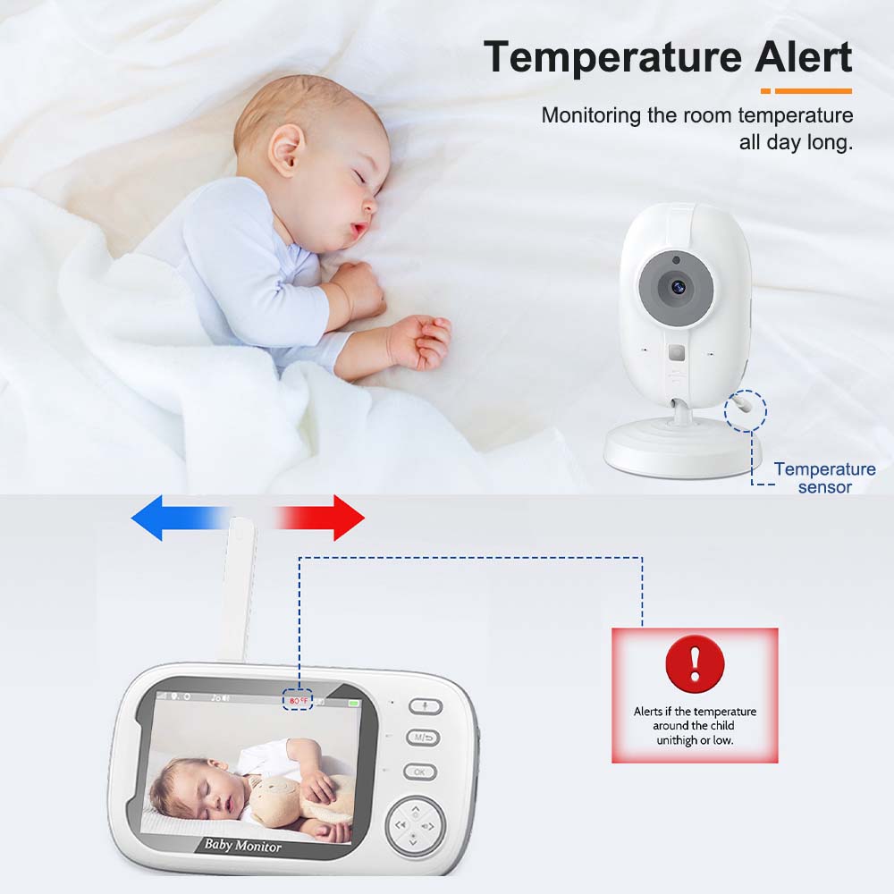 3.5'' Video Baby Monitor 2.4G  - Audio Music To Video recension och pris