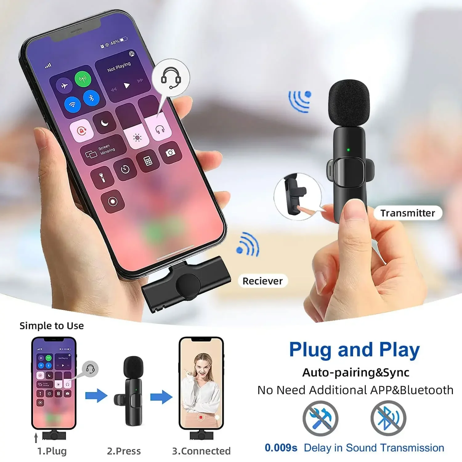 Wireless Lavalier Microphone 2 - Audio Music Live recension och pris