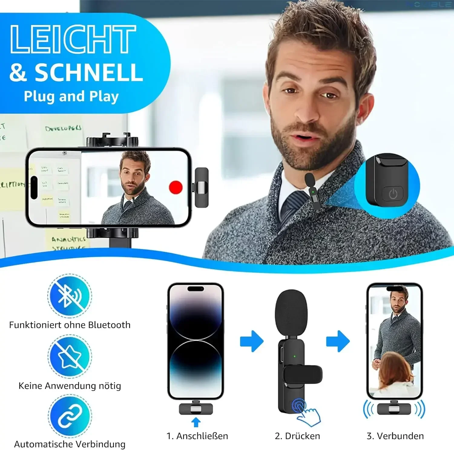 Wireless Lavalier Microphone 2 - Audio Music Live recension och pris