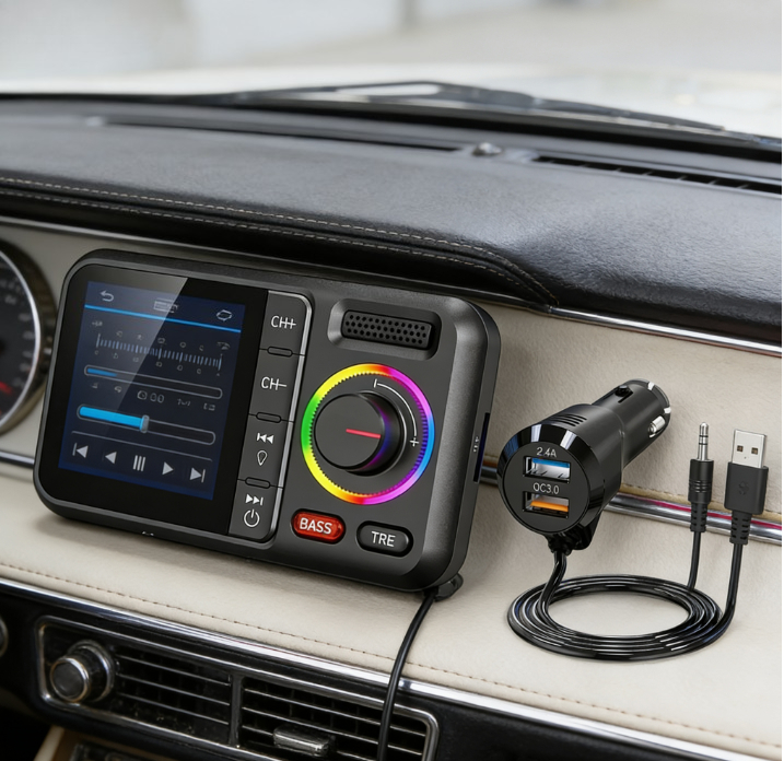 Wireless FM Transmitter with B - Audio Music App recension och pris